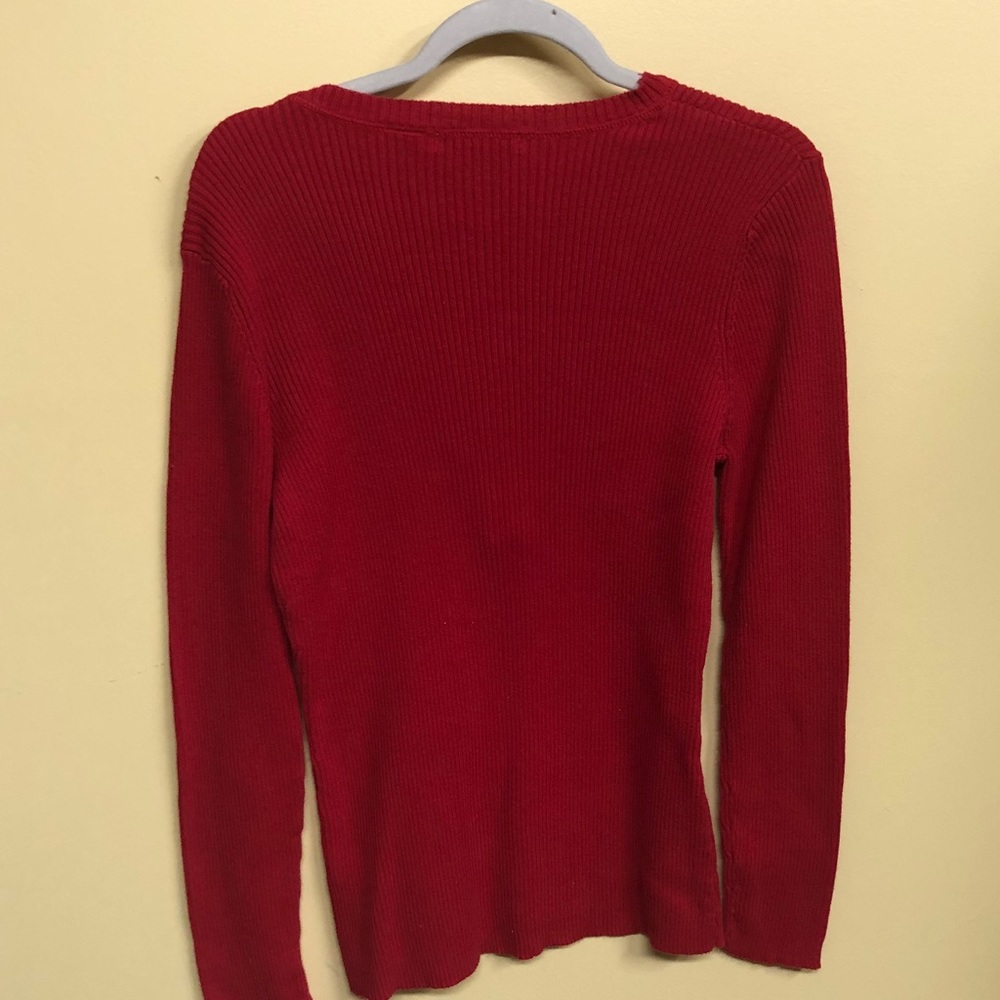 Liz Claiborne Ribbed Top - Picture 2 of 5
